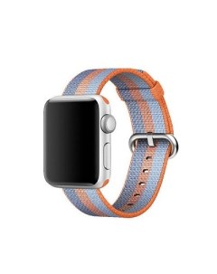 Ремешок для Apple Watch 38 mm Woven Nylon оранжево голубой Alpen