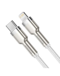Cafule Series Metal Data Cable Type C to iPhone PD 20W 1m CATLJK A02 кабель Белый Baseus