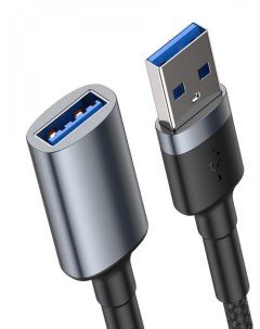 Кабель USB M USB F Cafule Dark gray 2A 1m Baseus