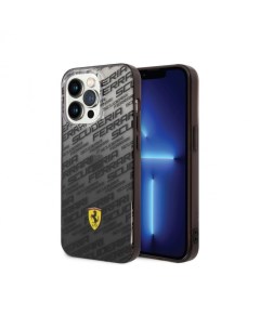 Чехол для iPhone 14 Pro Max Scuderia Hard Черный градиент Ferrari