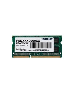 Оперативная память Patriot 4Gb DDR III 1333MHz SO DIMM PSD34G13332S Patriot memory