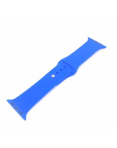 Ремешок силиконовый для часов Apple Watch 42 44 синий Aks-guard