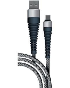 Кабель Fishbone USB Type C m USB A m 1м серый 38504 Borasco