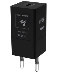 Сетевое зарядное устройство HP WC002 1xUSB Type C 3 А черный Hiper