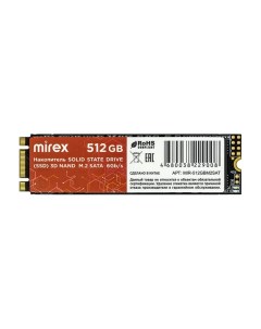 SSD накопитель 13640 512GBM2SAT M 2 2280 512 ГБ Mirex