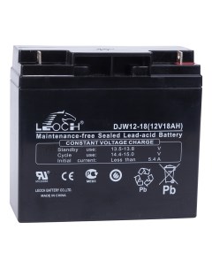 Свинцово кислотный аккумулятор DJW12 18 12В 18Ач 12V 18Ah Leoch