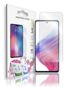 Защитное полноклеевое 2D плоское стекло на Samsung Galaxy A53 5G 83284 Luxcase
