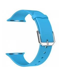 Ремешок силиконовый для Apple Watch 40мм голубой Nobrand