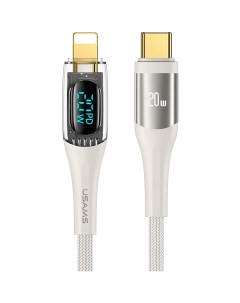 Кабель USB Type C Lightning US SJ589 2 м белый Usams