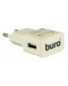 Сетевое зарядное устройство TJ 159W 1xUSB 2 1 A white Buro