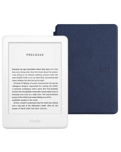 Электронная книга Kindle 10 8Gb SO White с обложкой ReaderONE Blue Amazon