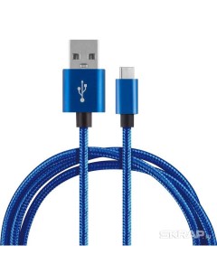 Кабель Energy ET 27 USB Type C синий Nrg