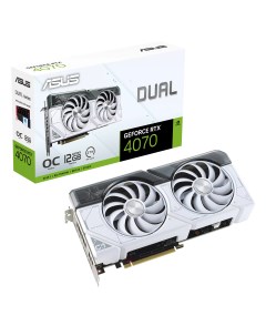 Видеокарта Dual GeForce RTX 4070 White OC Edition DUAL RTX4070 O12G WHITE Asus