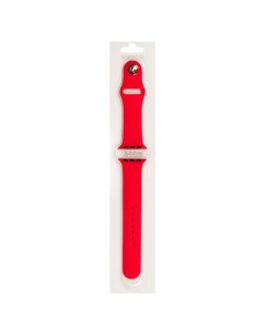 Ремешок для Apple Watch 38 40мм красный на кнопке Rocknparts