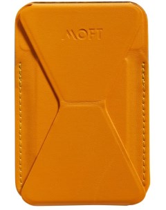 Магнитная подставка кошелёк Snap On MagSafe для iPhone 12 и 13 серии Yellow Moft