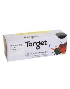 Картридж для лазерного принтера TR W2031Xnc голубой совместимый Target