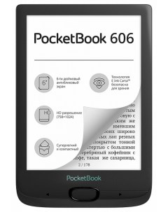 Электронная книга PB606 Black Pocketbook