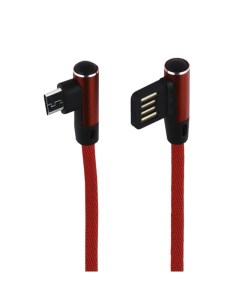 USB кабель LP Micro USB оплетка Т порт 1м красный европакет Liberty project