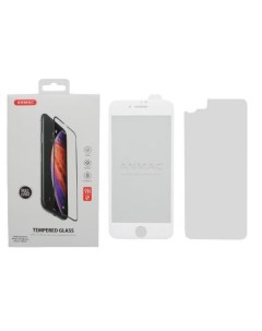 Защитное стекло для iPhone 7 8 Full Cover пленка назад белое Anmac