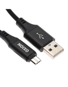 Кабель OX DCC333BK USB Micro USB 1 м быстрая зарядка черный Oxion