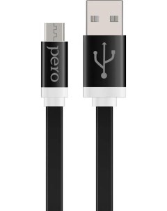 Дата кабель micro USB 2А 0 2м черный Péro