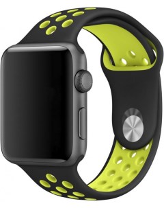 Ремешок для смарт часов и браслетов для Apple Watch 42 мм черный зеленый W.o.l.t.