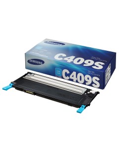 Картридж для лазерного принтера CLT C409S голубой оригинал Samsung