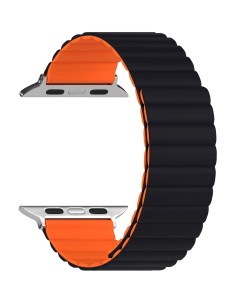 Ремешок для Apple Watch 42 44 45mm ACRUX Black Orange DSJ 30 44 BO Lyambda