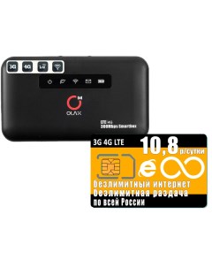 Роутер MF6875 сим карта с безлимитным интернетом и раздачей за 10 8р сутки Olax