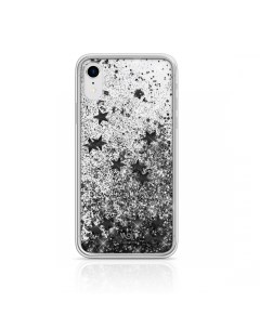 Чехол Sparkle для iPhone XR черные звезды White-diamonds
