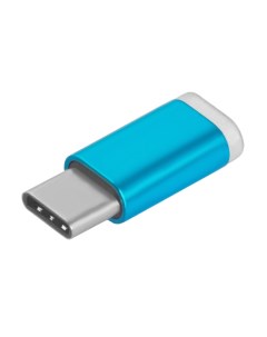 Переходник USB Type C MicroUSB 2 0 M F Голубой Gcr
