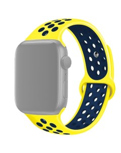 Ремешок APWTSIH42 38 для Apple Watch 1 6 SE 42 44 мм Желтый Темно синий Innozone