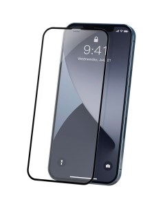 Комплект защитных стекол для iPhone 12 mini 0 23мм Curved screen Edges Черный Baseus