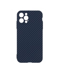 Чехол Iphone 12 Pro Max Carbon Matte синий Luxó