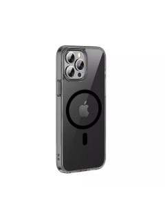 Чехол для телефона Crystal Magnetic Case for iPhone 14 Pro Max 6 7 Transparent Black Wiwu