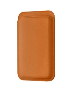 Картхолдер Magnet Wallet для Apple iPhone с MagSafe золотисто коричневый Vlp