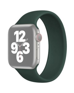 Ремешок для Apple Watch 1 6 SE 42 44мм силиконовый 145мм Темно зеленый Innozone