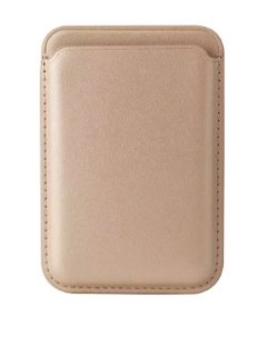 Картхолдер кожаный бумажник съемный магнитный кошелек MagSafe Wallet для iPhone золотой Nobrand