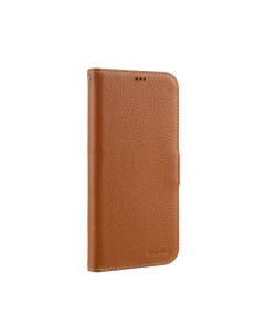 Кожаный чехол книжка для iPhone 12 12 Pro 6 1 Wallet Book Type коричневый Melkco