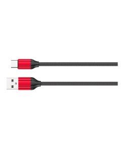 LS432 USB кабель Type C 2m 2 4A медь 120 жил Нейлоновая оплетка Red Ldnio