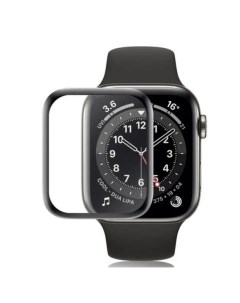 Защитная пленка для часов Apple Watch Series 7 41 mm прозрачная с черной рамкой Nobrand