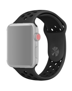 Ремешок для Apple Watch silicone 42 44 mm Vent Black Black APWTSIH42 14 Innozone