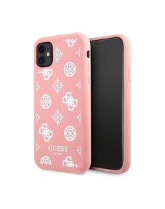 Чехол Guess Liquid silicone Peony iPhone 11 Розовый Cg mobile