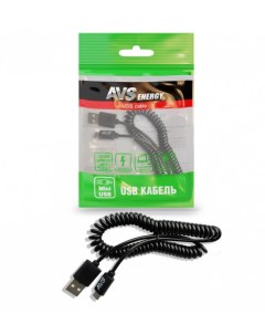 Кабель MN 32 USB Mini USB витой 2 м черный Avs
