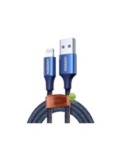 Кабель US199 80634 Alu Case Braided Lightning Cable 1 5м синий Ugreen