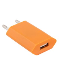 Сетевое зарядное устройство LP с USB выходом 1А оранжевый европакет Liberty project