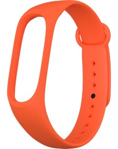 Ремешок силиконовый для Xiaomi Mi Band 5 Оранжевый Gsmin