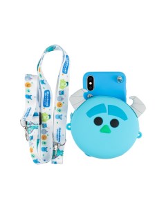 Чехол для iPhone X XS с игрушкой сумочкой Sally из Monster Inc синий Smarty toys