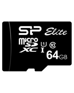 Карта памяти Elite Gold microSDXC 64GB SP064GBSTXBU1V1G Silicon power