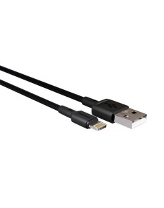 Дата кабель USB 2 0A для Lightning 8 pin K14i TPE 0 25м Black More choice